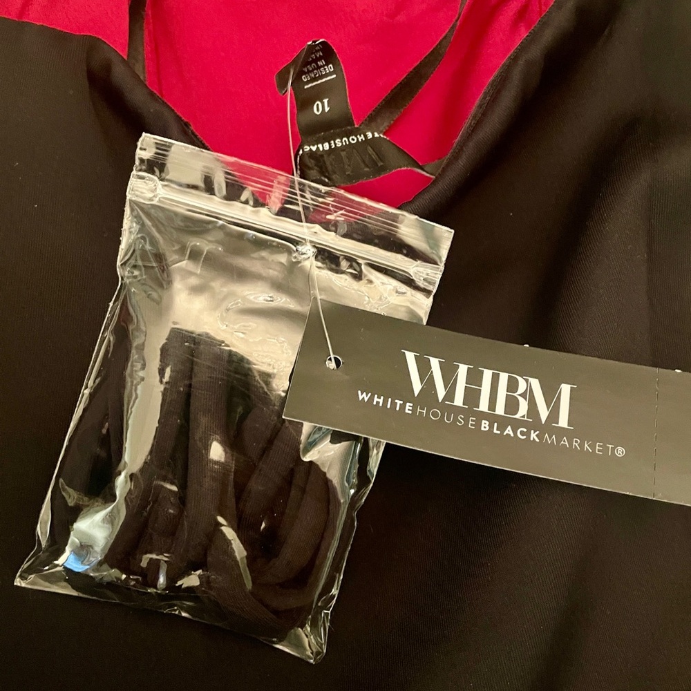 NWT WHBM Asymmetrical Hem Bustier. Medium. Glamorous!! Size 10. - Picture 13 of 13